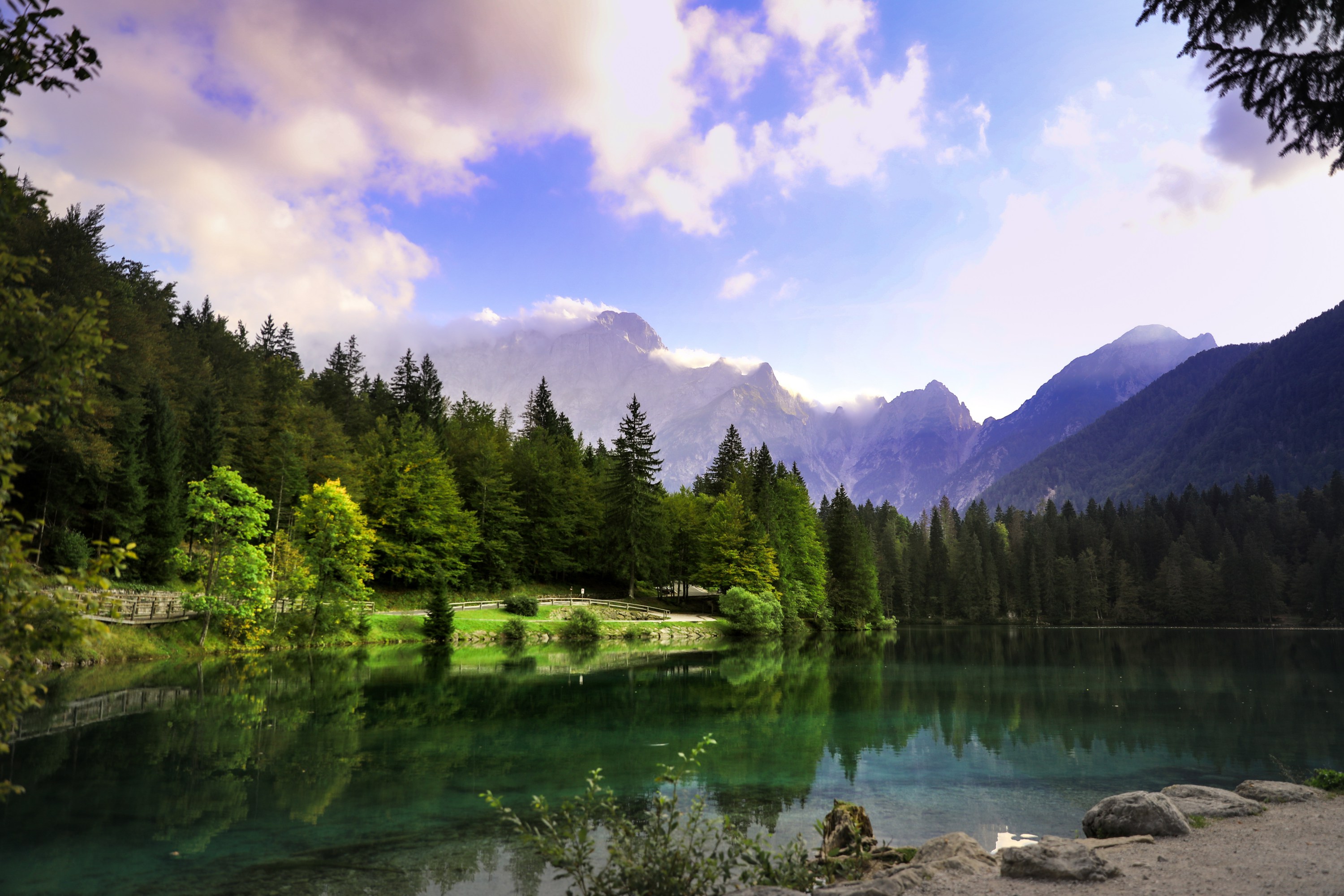 3000x2000 alpes, arbres, eau, foret, lac, montagne, nature, paysages, réflexion