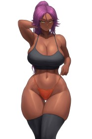 bleach,fille anime,non-nude,shihouin yoruichi,tagmoi