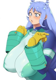 cheveux bleu,combinaison,fille anime,gros seins,habits brillants,my hero academia,nejire hado,non-nude,seins énormes,super-héroïne,tétons gonflés,yeux bleu