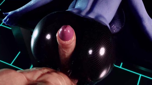 alien,asari,buttjob,cul,fille anime,gros cul,gros seins,hanches larges,inter espèce,mass effect,no sound,peau bleue,penchée,penis,video,visage caché