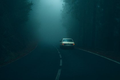 brume,route,sombre,voiture