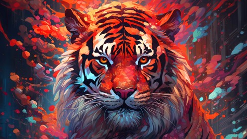 animaux,artwork,creature,ia art,tigre