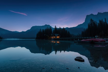 arbres,canada,ciel,crépuscule,eau,lac,maison,montagne,nature,paysages,réflexion