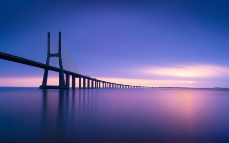 coucher de soleil,eau,océan,paysages,pont,portugal