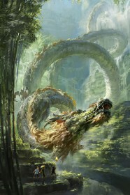 art digital,artwork,background vert,creature,dragon