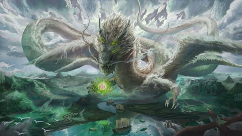 artwork,bateau,creature,dragon,fantasy,riviere