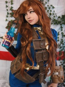 caucasien,cheveux chatain,cosplay,fallout,femme,piercing,piercing nez,rusty fawkes,vault girl